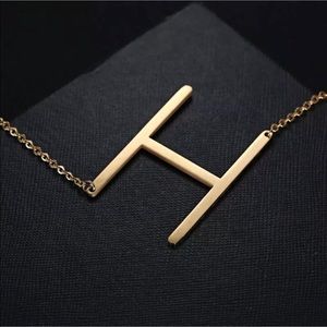 Initial “H” Gold Plated Necklace
